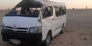 إصابة 11 شخصًا إثر انقلاب ميكروباص جنوب محافظة المنيا