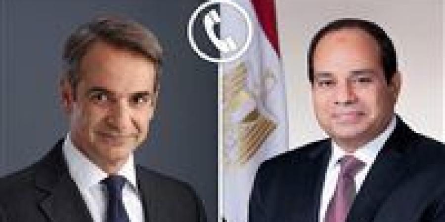 الرئيس السيسي يتلقى اتصالاً هاتفياً من رئيس الوزراء اليوناني ويؤكد على عمق العلاقات الاستراتيجية