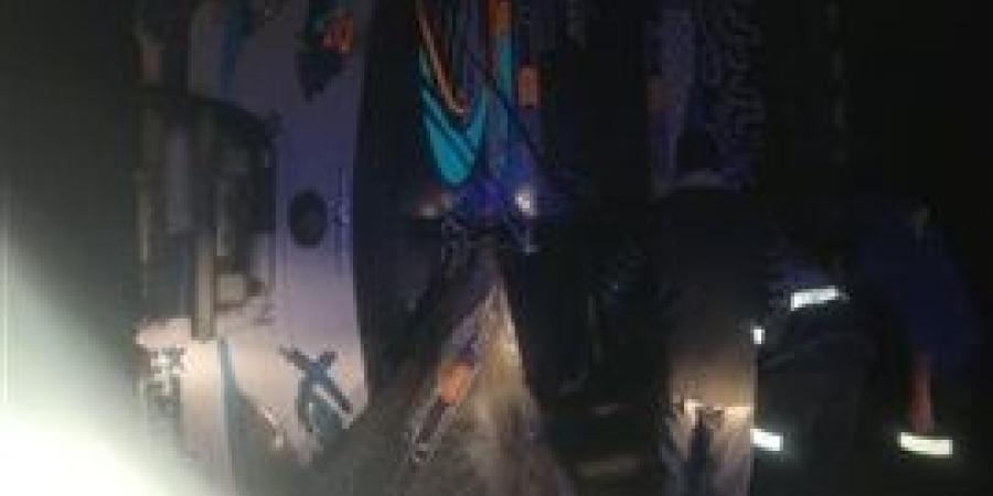 انقلاب أتوبيس عمال مصنع بمدينة السادات في المنوفية