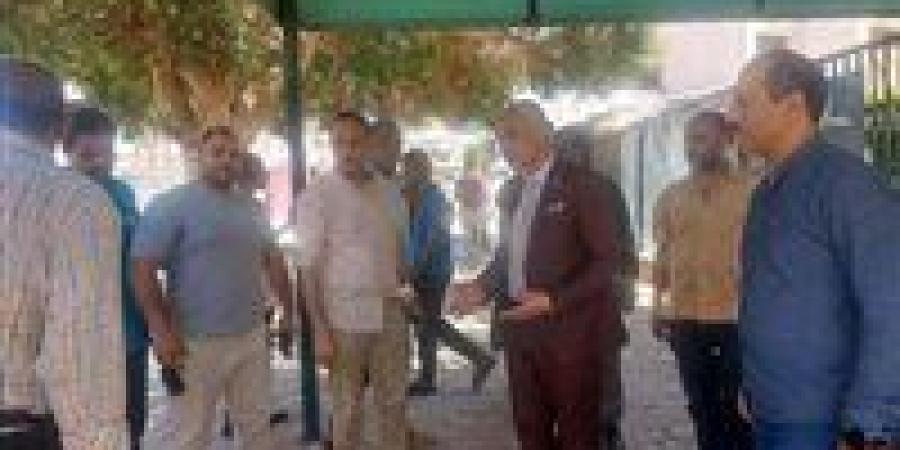 نائب رئيس جامعة أسيوط يتابع أعمال تطوير وتجميل شارع المدينة الجامعية للطلاب