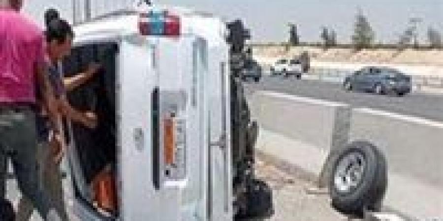 ننشر اسماء مصابي حادث انقـ ـلاب سيارة نقل في الفيوم