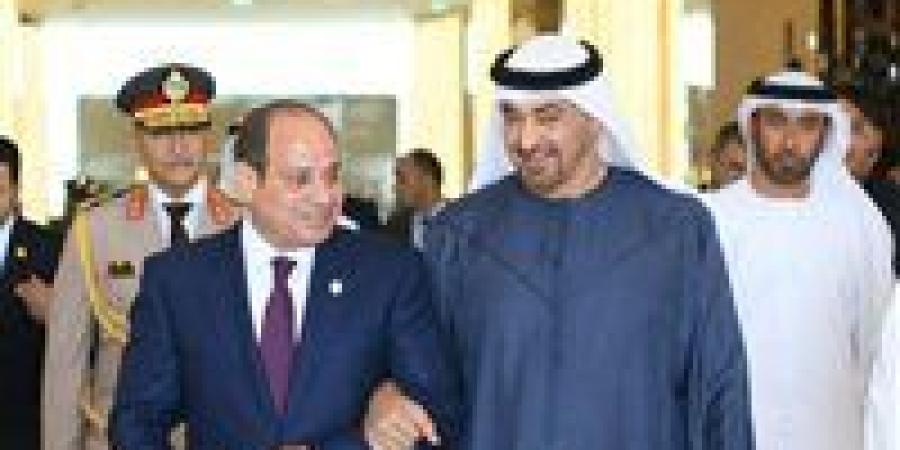 السيسي ومحمد بن زايد يؤكدان أهمية الوقف الفوري لإطلاق النار في قطاع غزة