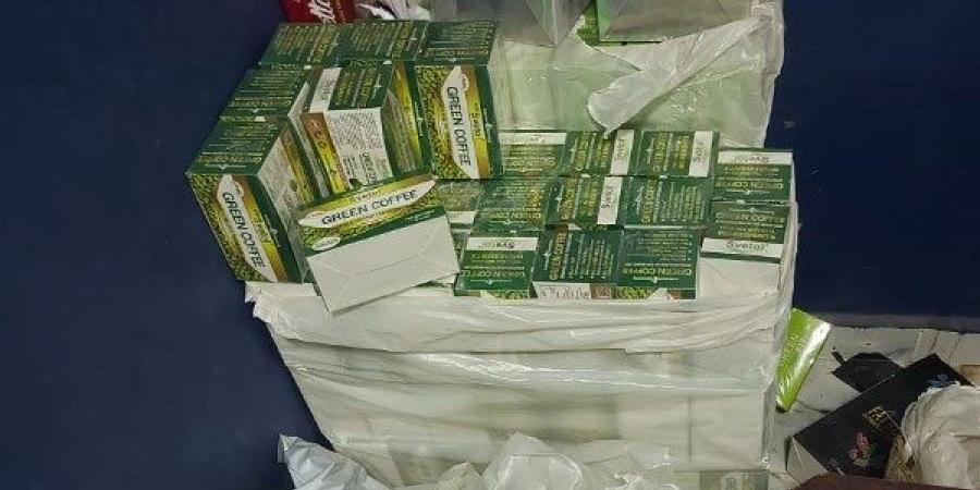 ضبط مليون قرص وعبوه تخسيس مغشوشة داخل مخزن غير مرخص بالزقازيق