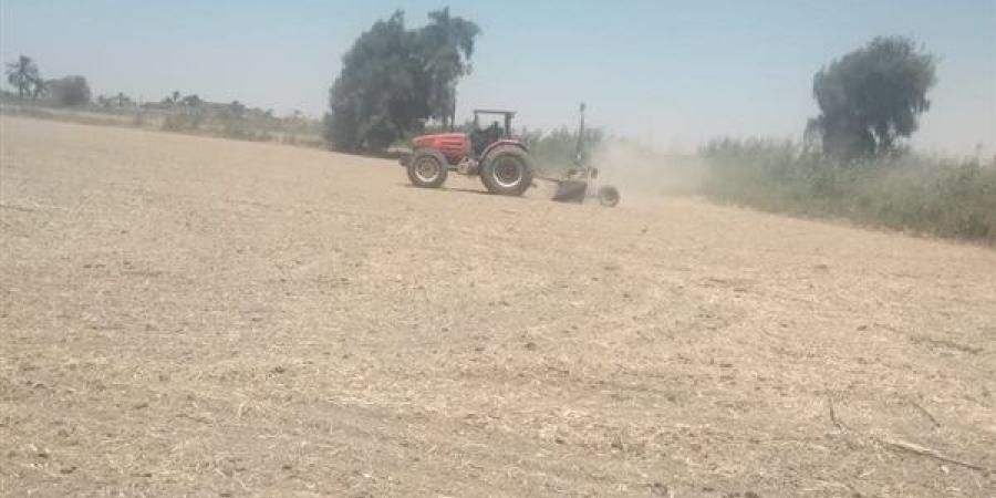 الفيوم تستعد لزراعة الذرة الشامية بالليزر.. صور