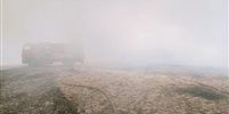 قوات الحماية المدنية تتمكن من السيطرة على حريق هائل التهم محصول الكتان