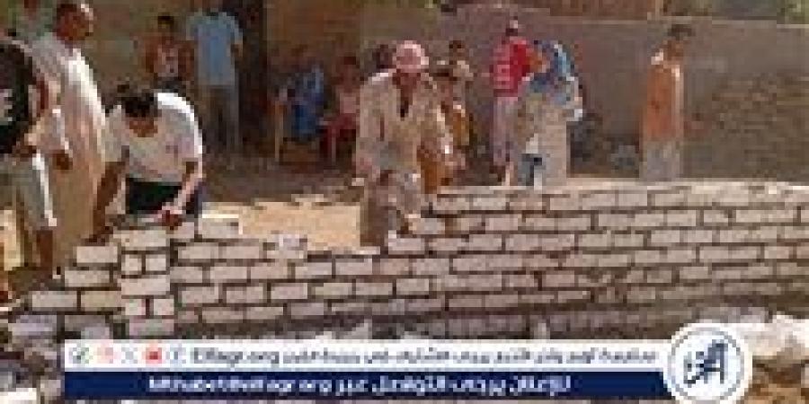 لا تهاون مع التعديات.. إزالة فورية لبناء مخالف بدندرة