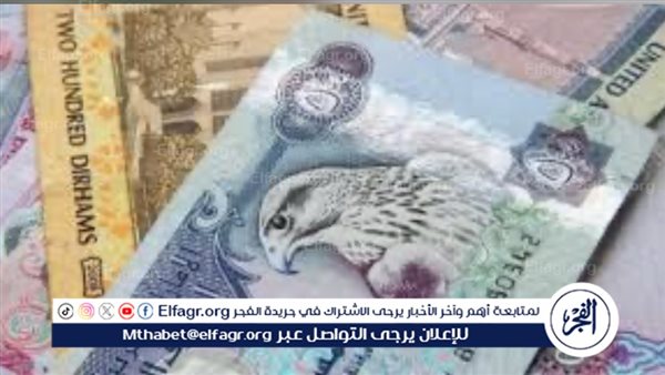 سعر الدرهم الإماراتي أمام الجنيه بالبنوك اليوم الثلاثاء 27-8-2024