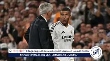 أنشيلوتي يكشف تفاصيل إصابة كيليان مبابي أمام ألافيس