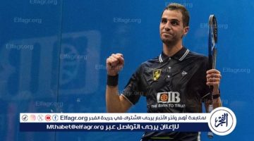 تأهل لاعب وادى دجلة علي فرج لنهائي البطولة المفتوحة للإسكواش