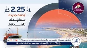 مستهدف تنفيذ 2.25 كم أرصفة جديدة في ميناء العريش البحري