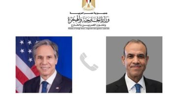 اتصال هاتفي بين وزير الخارجية والهجرة ونظيره الأمريكي