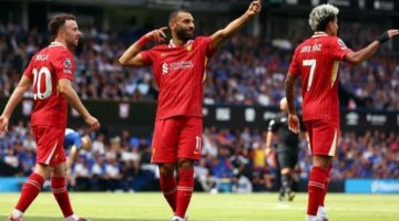 بفضل محمد صلاح، ليفربول يتصدر ترتيب الدوري الإنجليزي بعد الجولة الـ14