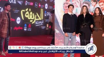 إيمان العاصي وأمير المصري من العرض الخاص لـ فيلم الحريفة 2