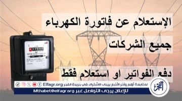 خطوات قراءة العداد ودفع فاتورة الكهرباء 2024