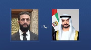 الصبح أخبار -رئيس الإمارات يتلقى اتصالا هاتفيا من الشرع