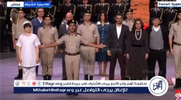 الصبح أخبار – الرئيس السيسي يشهد عرض أوبرت وطني غنائي في احتفالية عيد الشرطة الـ73